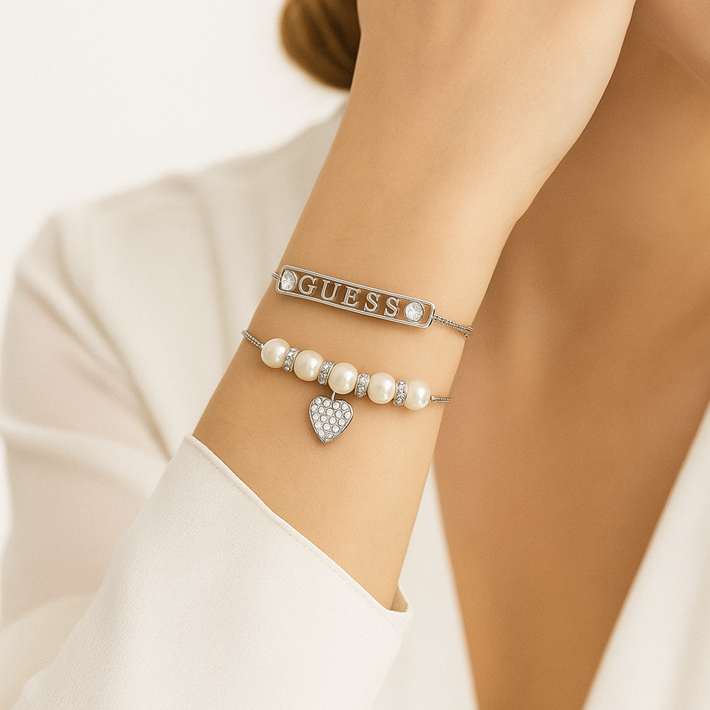 Guess Set De Dos Pulsera Y Zarcillos