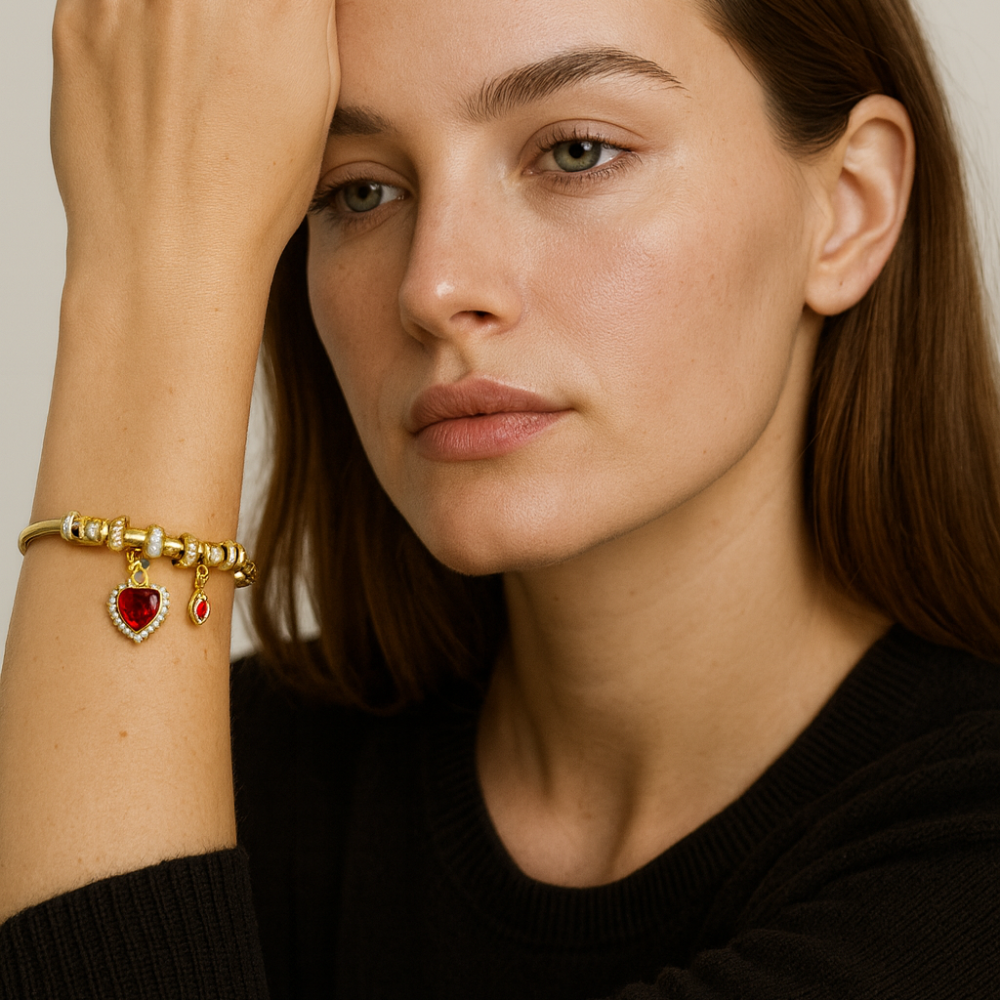 Nine West Pulsera De Corazón Red