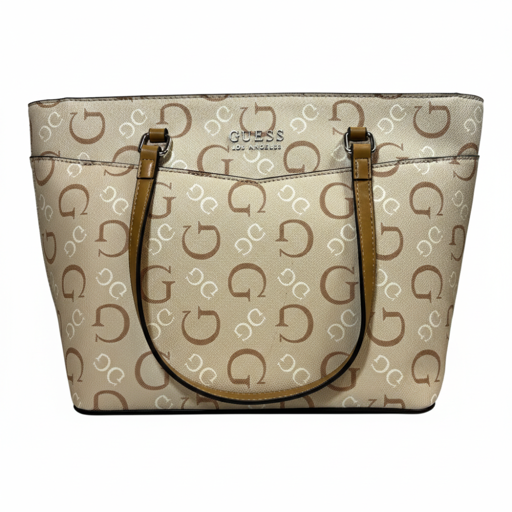 Guess Cartera Tote Grainne Caramel Multi