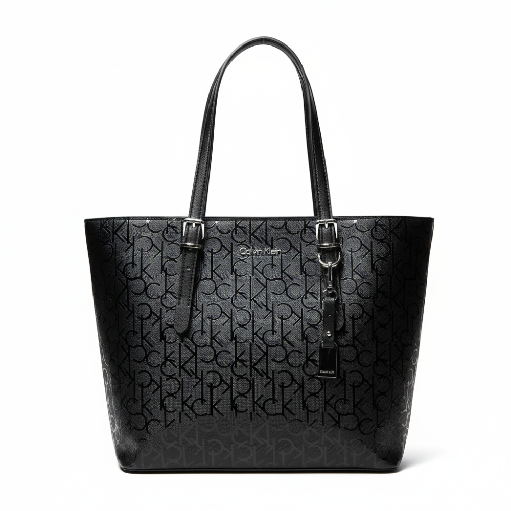 Calvin Klein Cartera Tote Bag Monogram Black