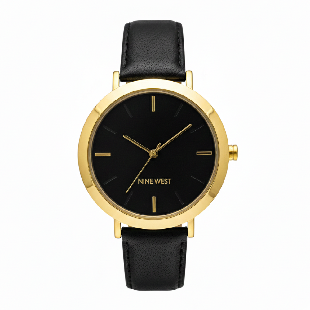 Nine West Reloj Para Damas Black Gold
