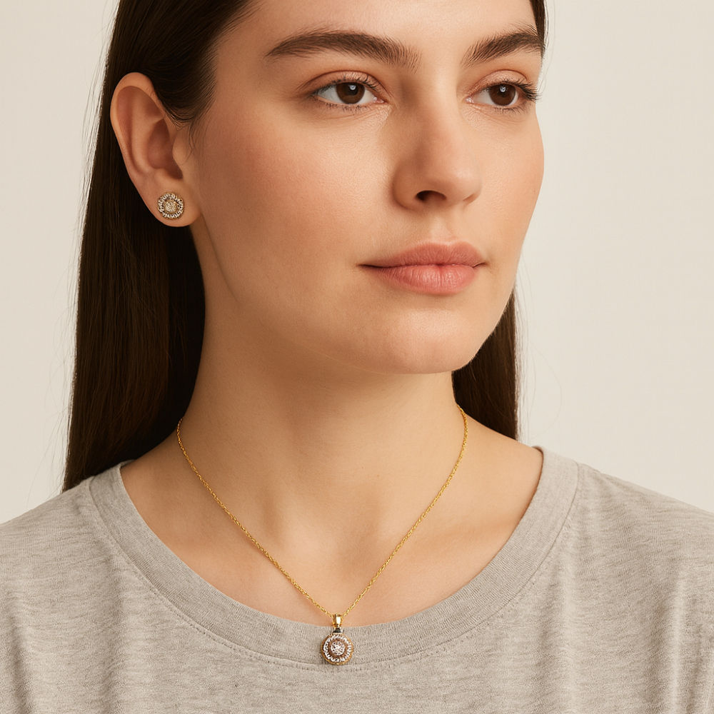 Adrienne Vittadini Set 3 Collares y Zarcillos