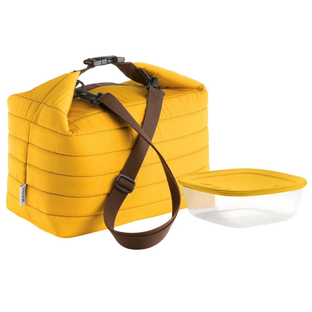 Guzzini Bolsa Térmica Con Recipiente Hermético Grande Color Ocre