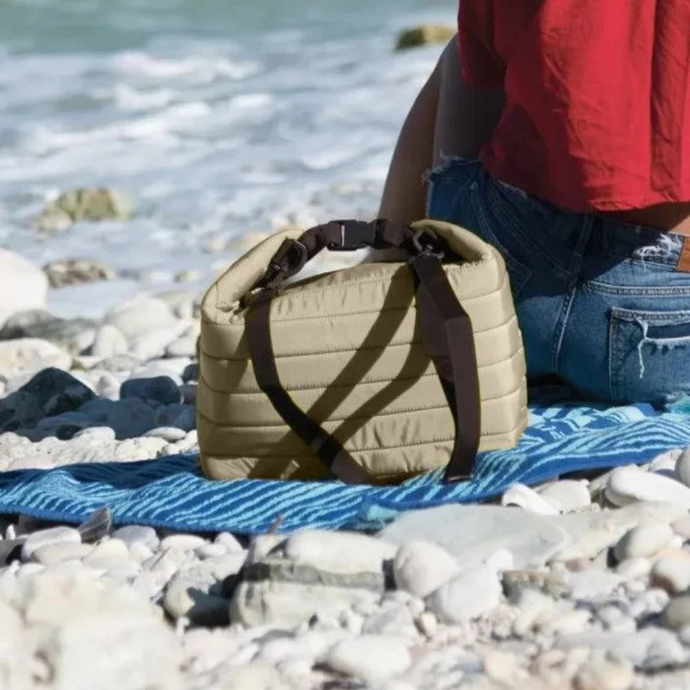 Guzzini Bolsa Térmica Con Recipiente Hermético Grande Color Ocre