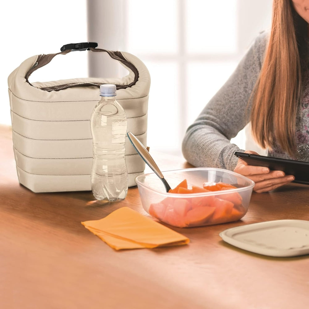 Guzzini Bolsa Térmica Con Recipiente Hermético Large Beige Matte