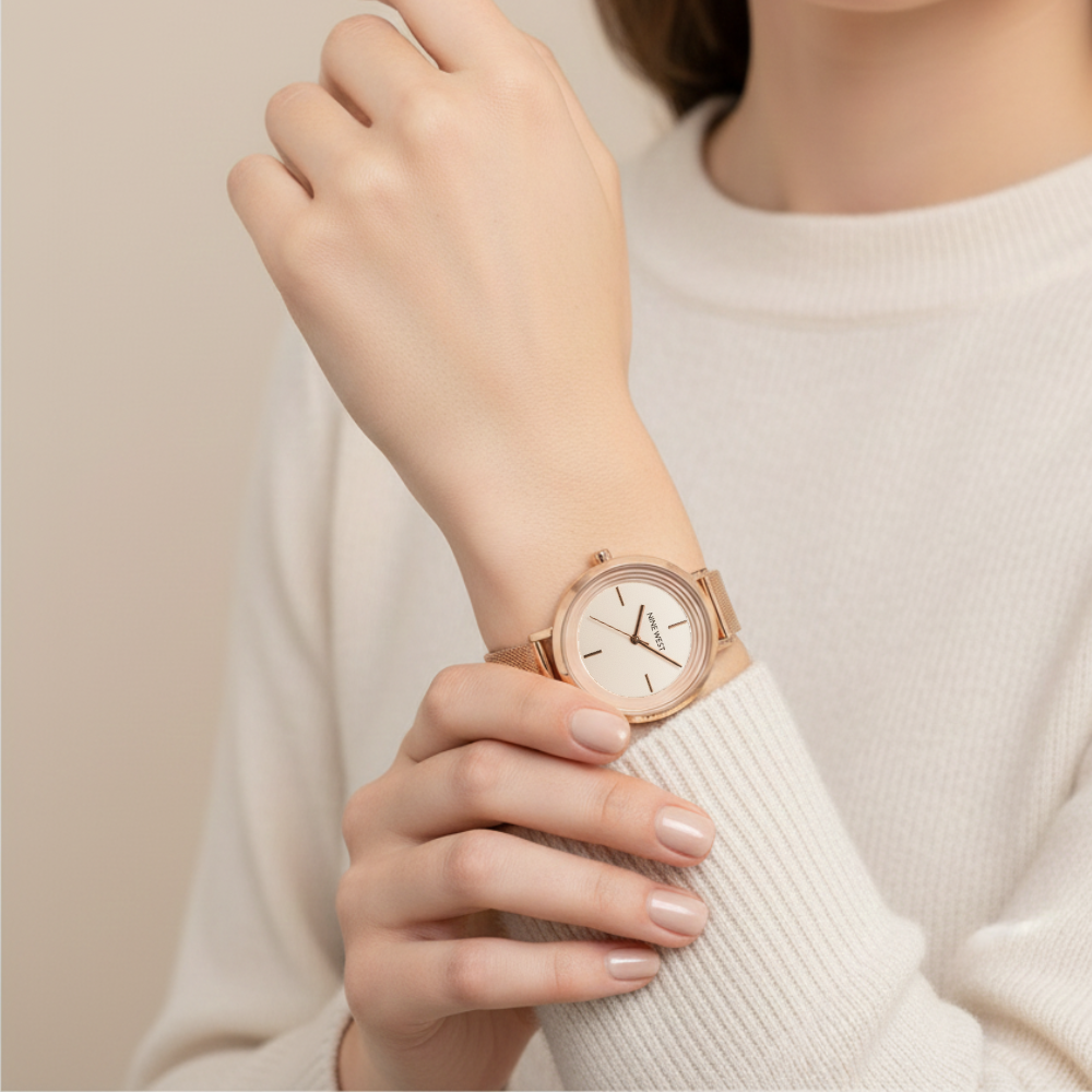 Nine West Reloj Para Damas Golden Rose