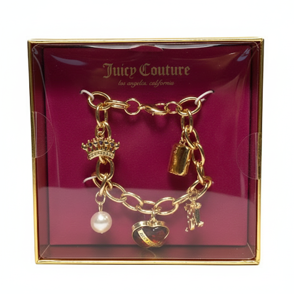 Juicy Couture Pulsera Con Dijes Red Heart