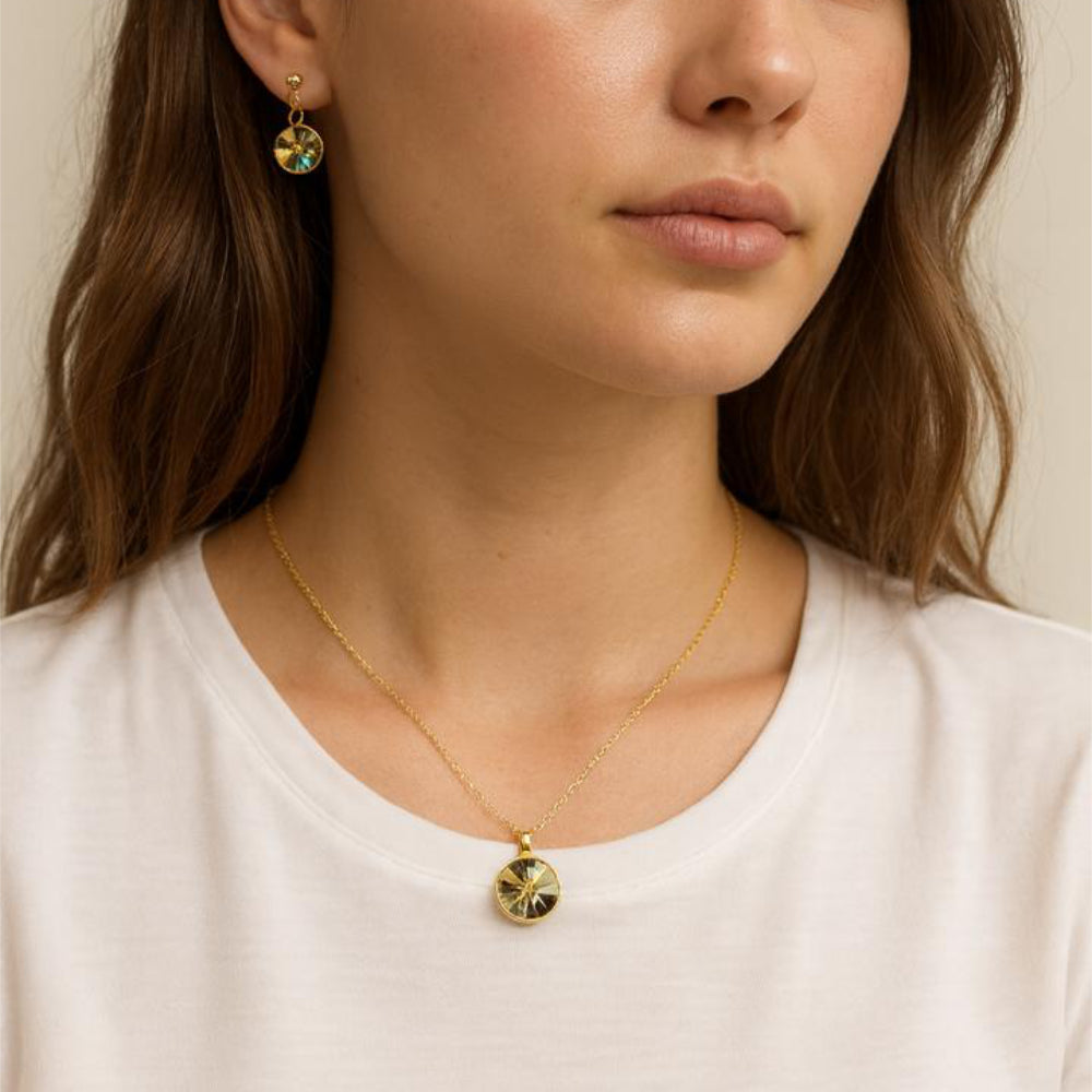 Nine West Set De Collar Y Zarcillos