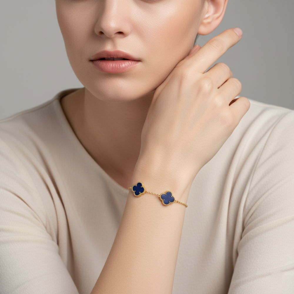 Parker & Grey Pulsera Flash Gold Plated Black