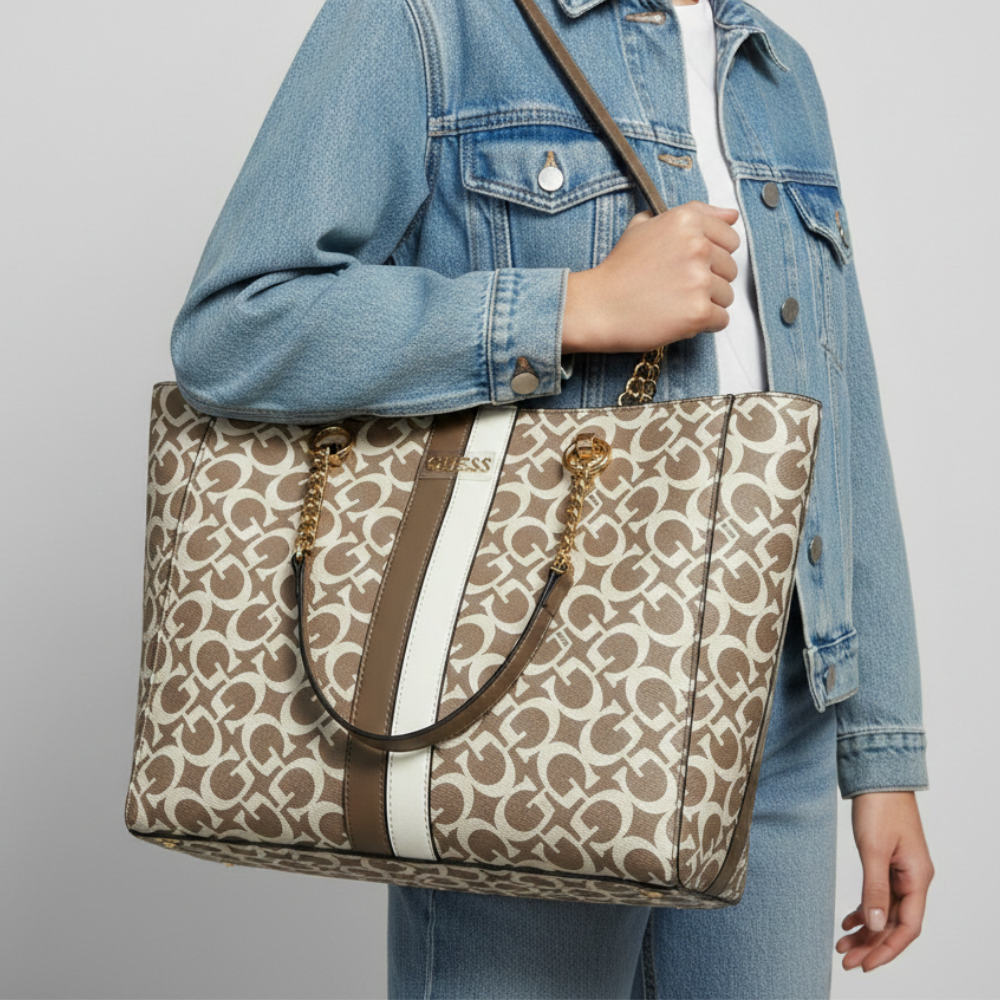 Guess Cartera Tote Kerry Caramel