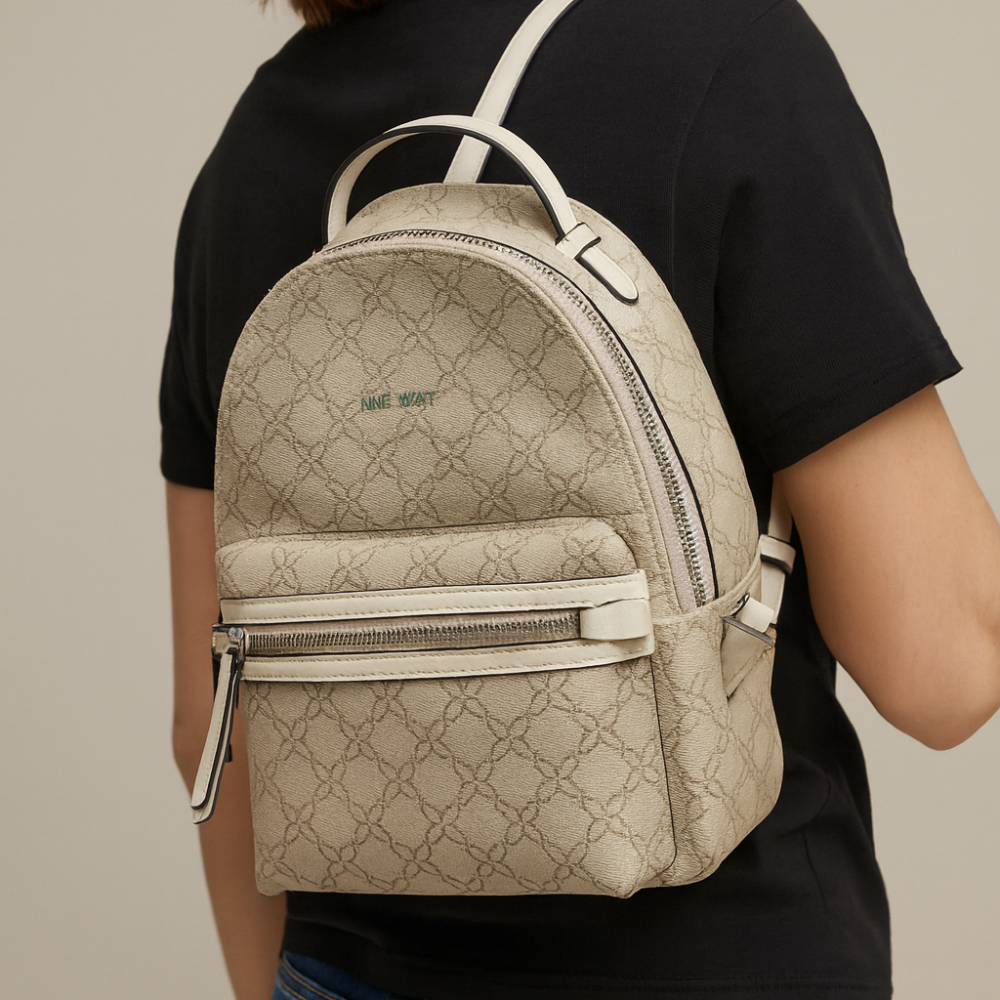 Nine West Bolso Vander Mushroom Logo Milk