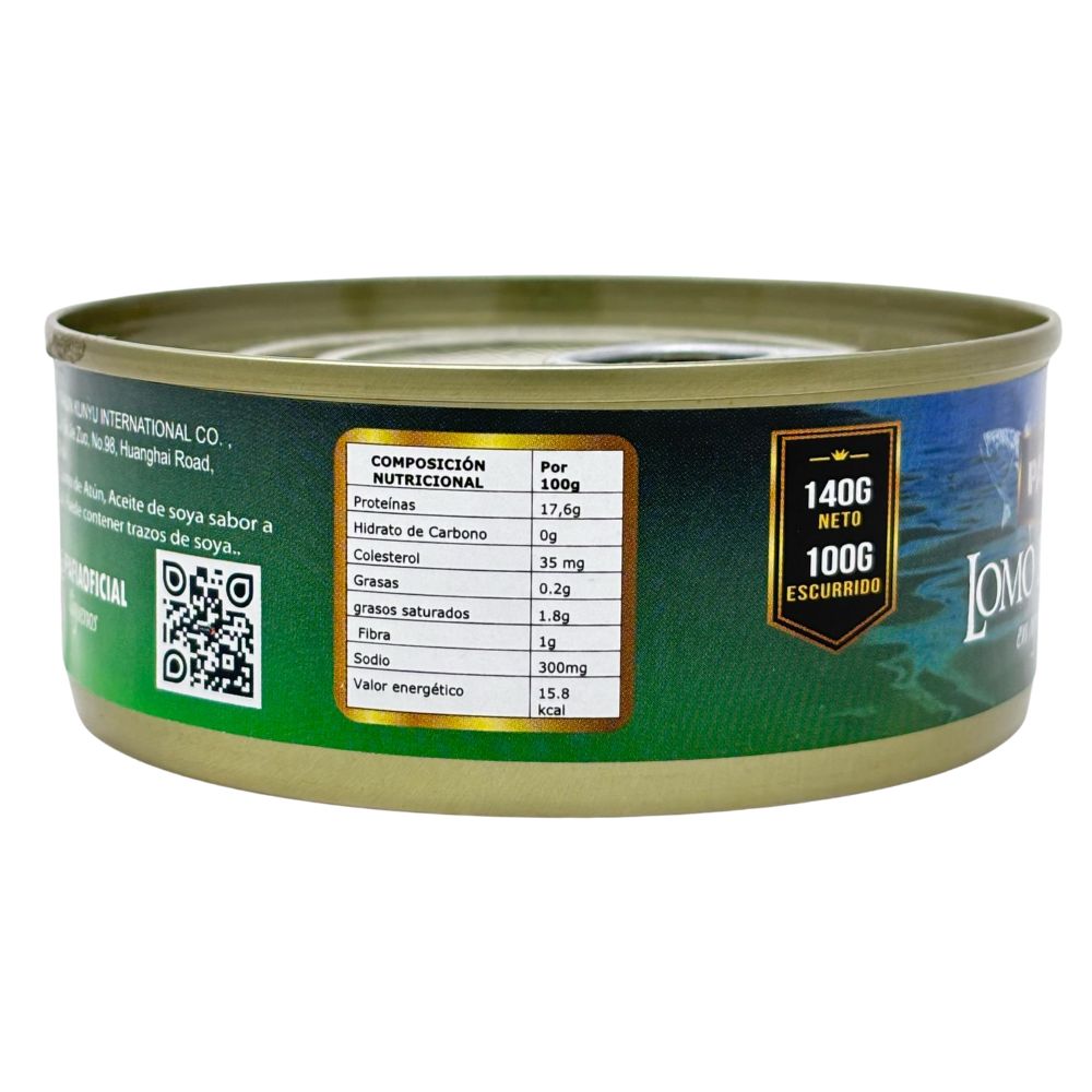 Pafia Lomo de Atun en Agua Sabor a Limon 140gr