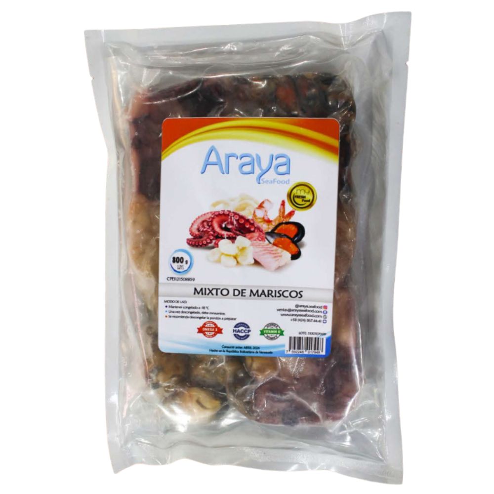 Araya Mixto de Mariscos 800gr