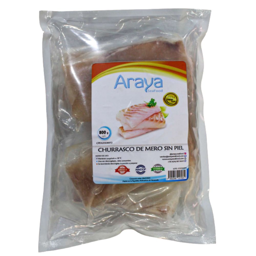 Araya Churrasco de Mero Sin Piel 800gr