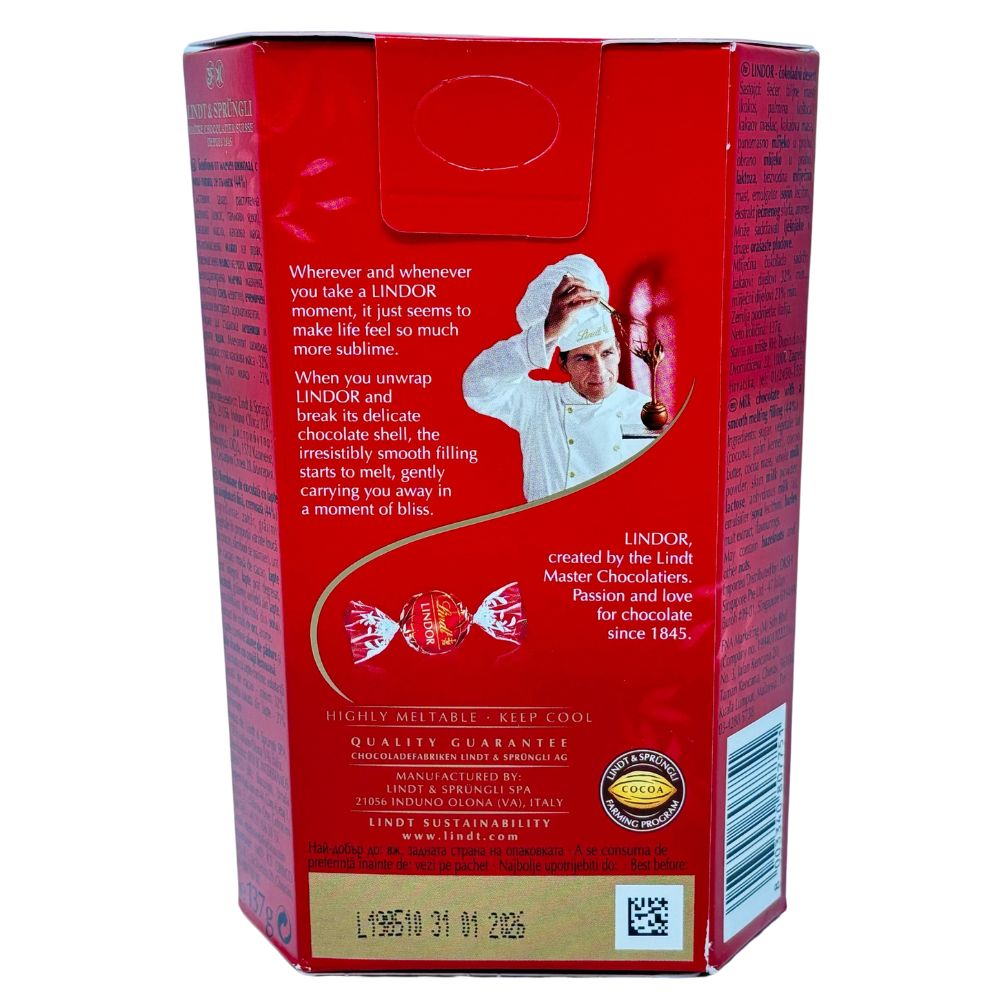 Lindt Lindor Irresistibly Smooth Milk 137gr