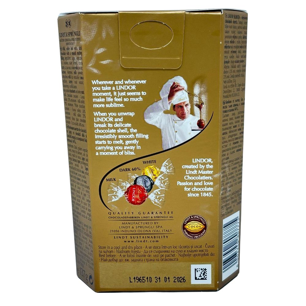 Lindt Lindor Irresistibly Smooth Assorted 137gr