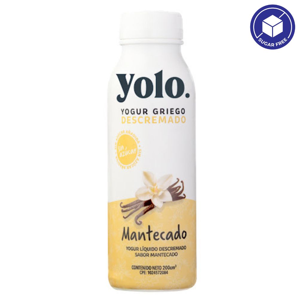 Yolo Yogurt Griego Liquido Descremado Mantecado 200ml