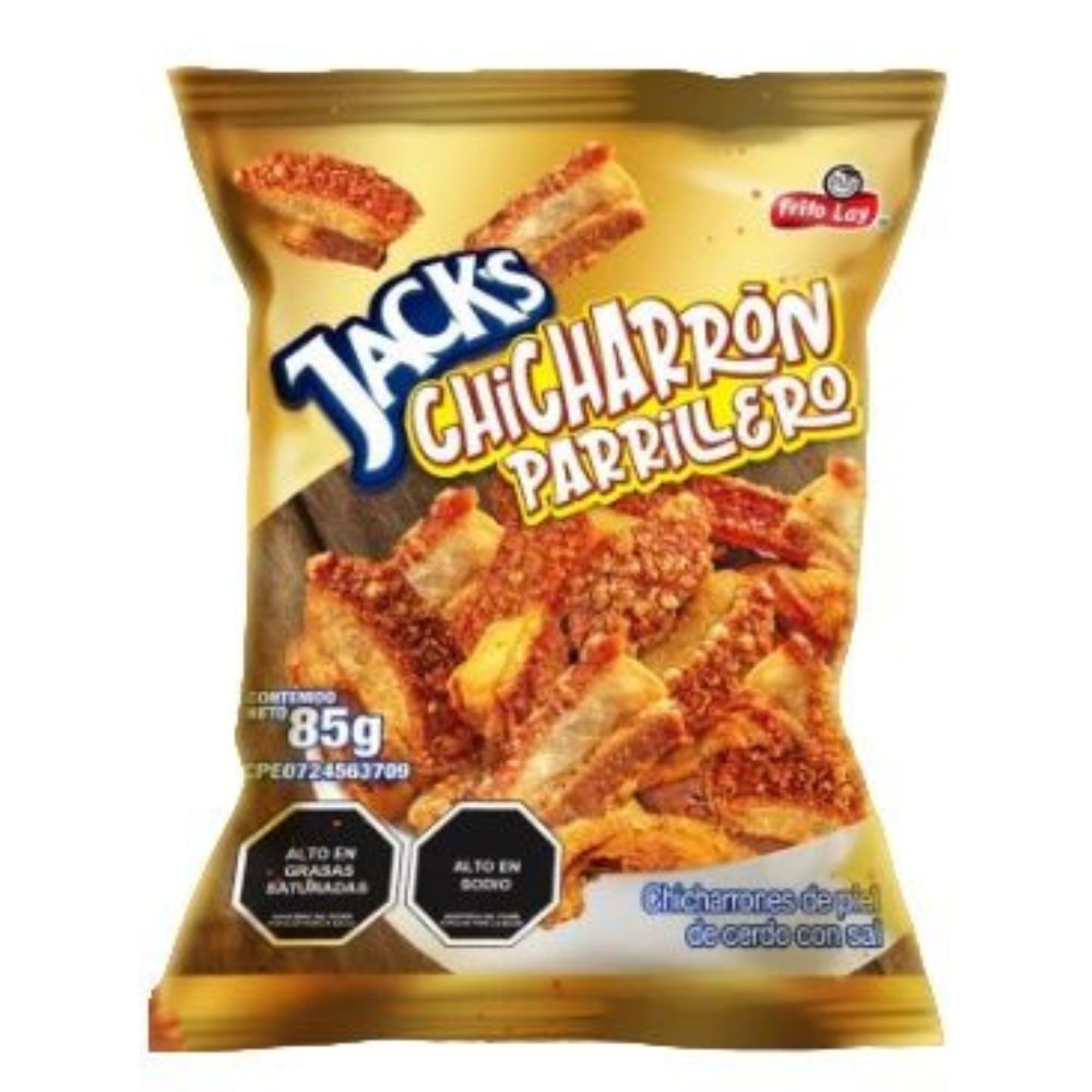 Jacks Chicharron Parrillero 85gr