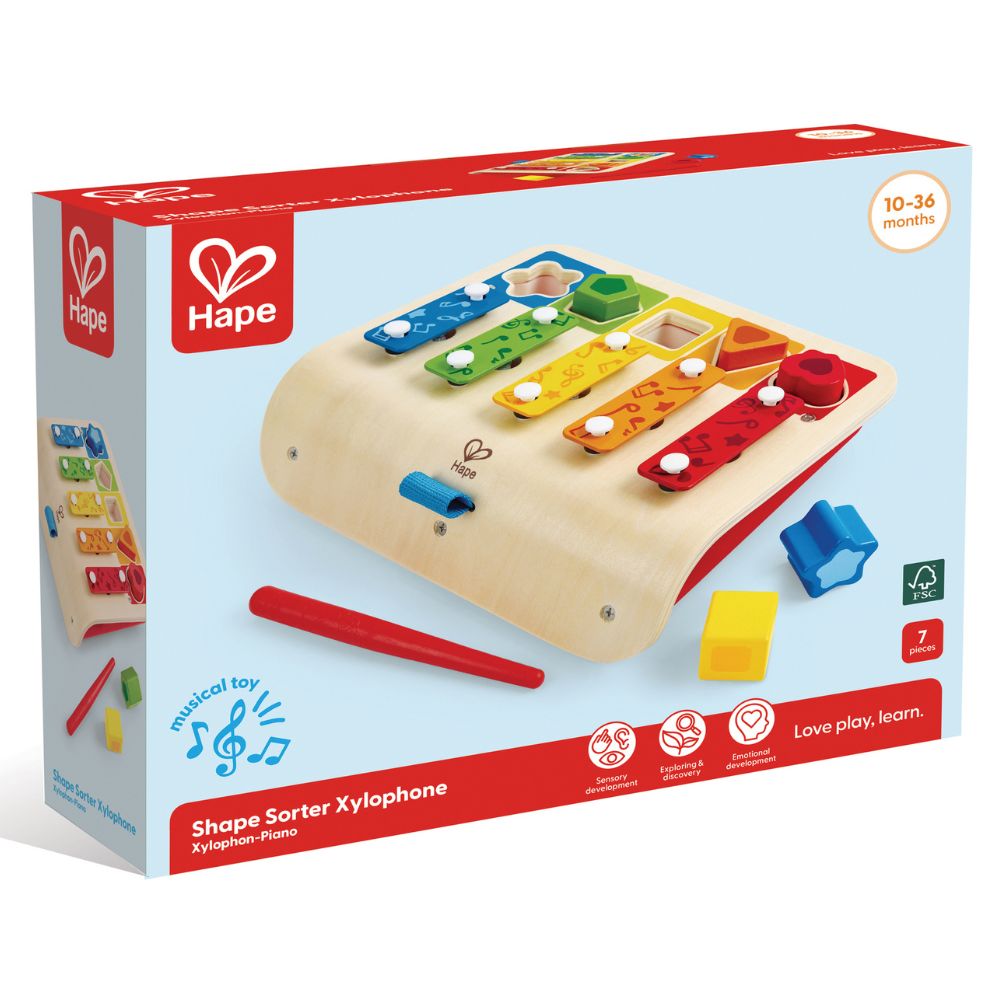 Hape Shape Sorter Xylophone 10-36m