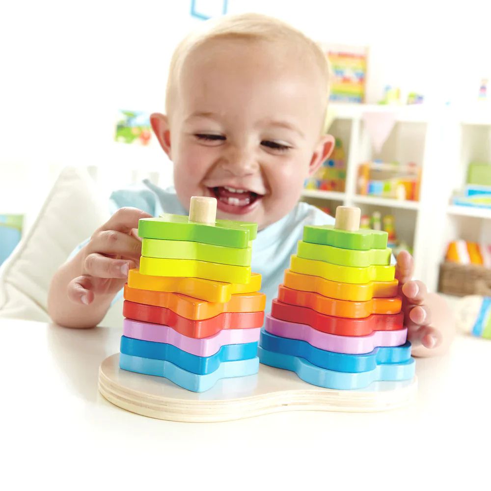Hape Double Rainbow Stacker 19 Pzs 12m+