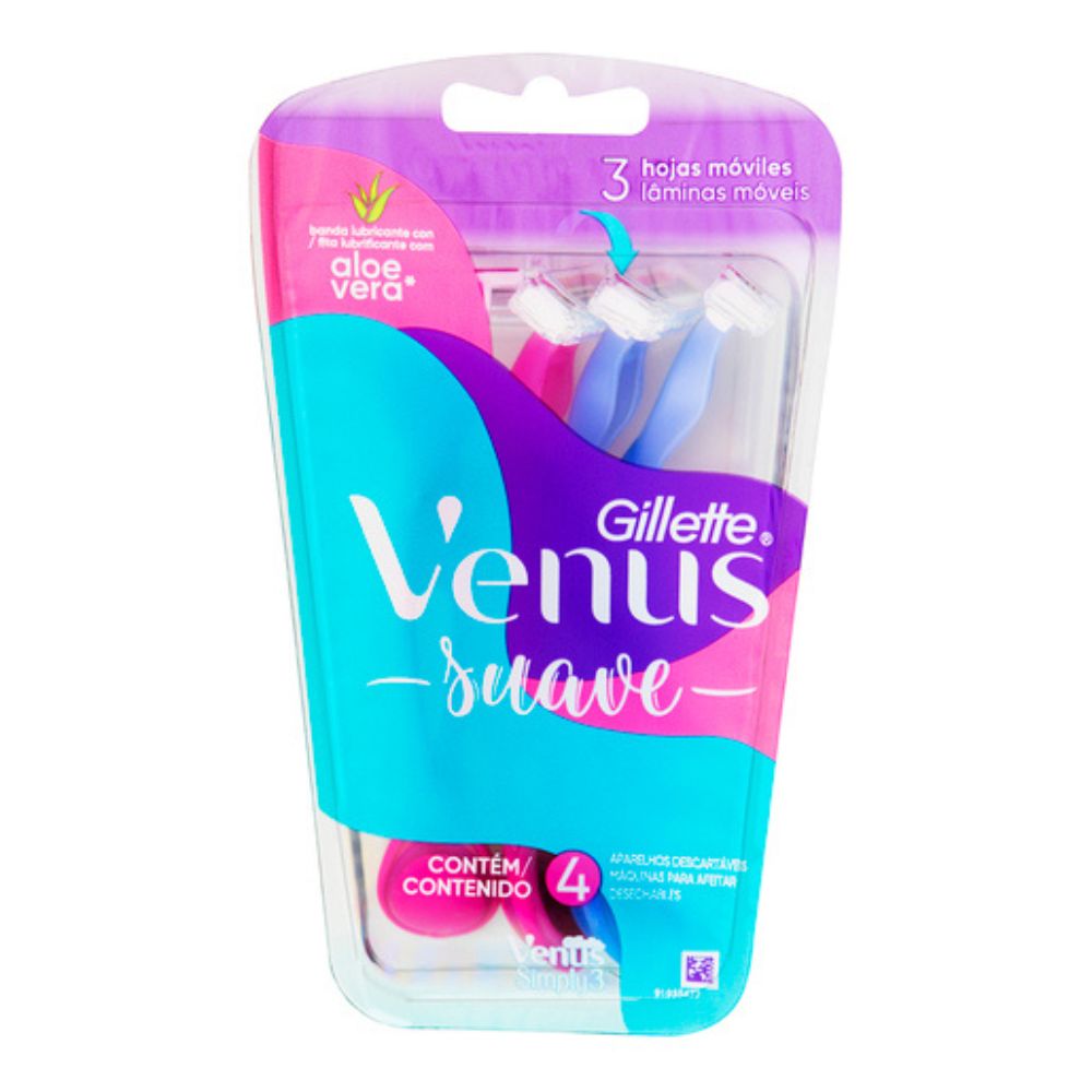 Venus Maquina De Afeitar Suave 4und