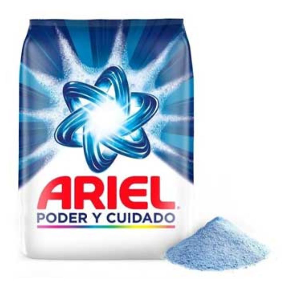 Ariel Detergente 400 gr Poder y Cuidado En Polvo Para Ropa Bio Espuma
