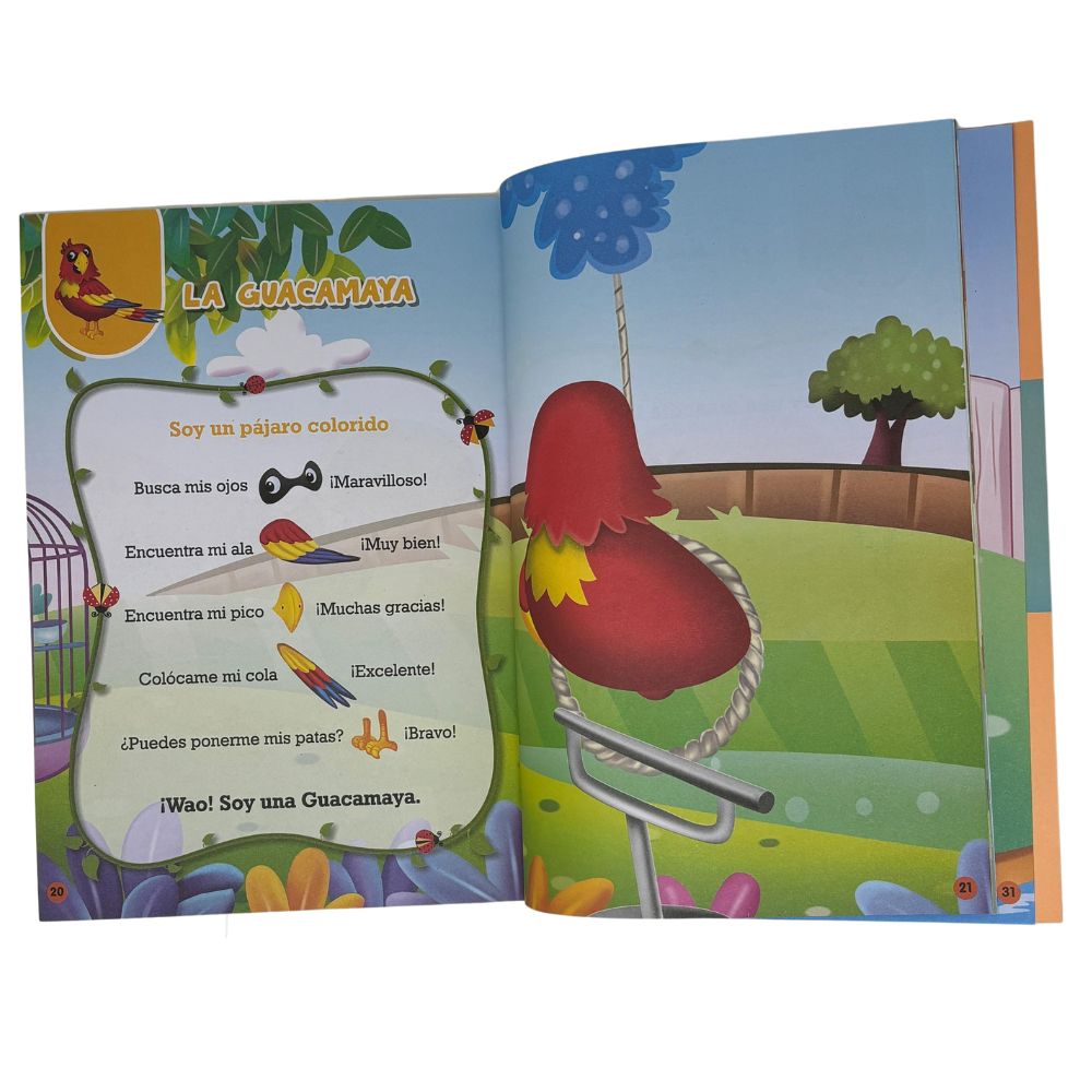 Libro De Arte Creando Animales Divertidos Perro Libro De Stickers 3+