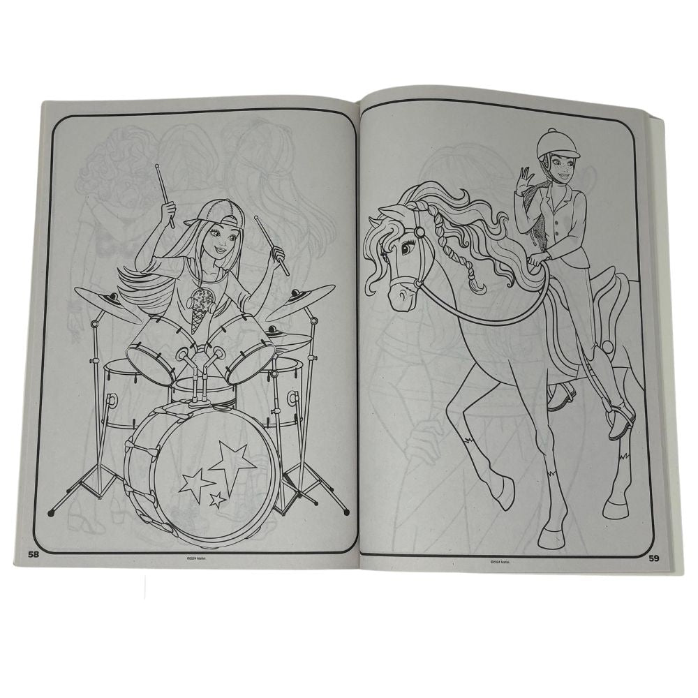 Sicoben Barbie Super Libro De Colorear 80pag 3+