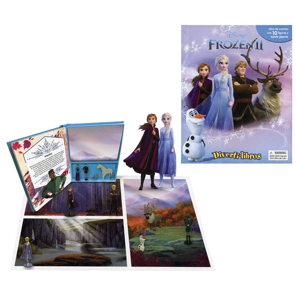 Sicoben Frozen Interactivo Diverti-Libros Cuento con 10 Figuras y Tapete 3+