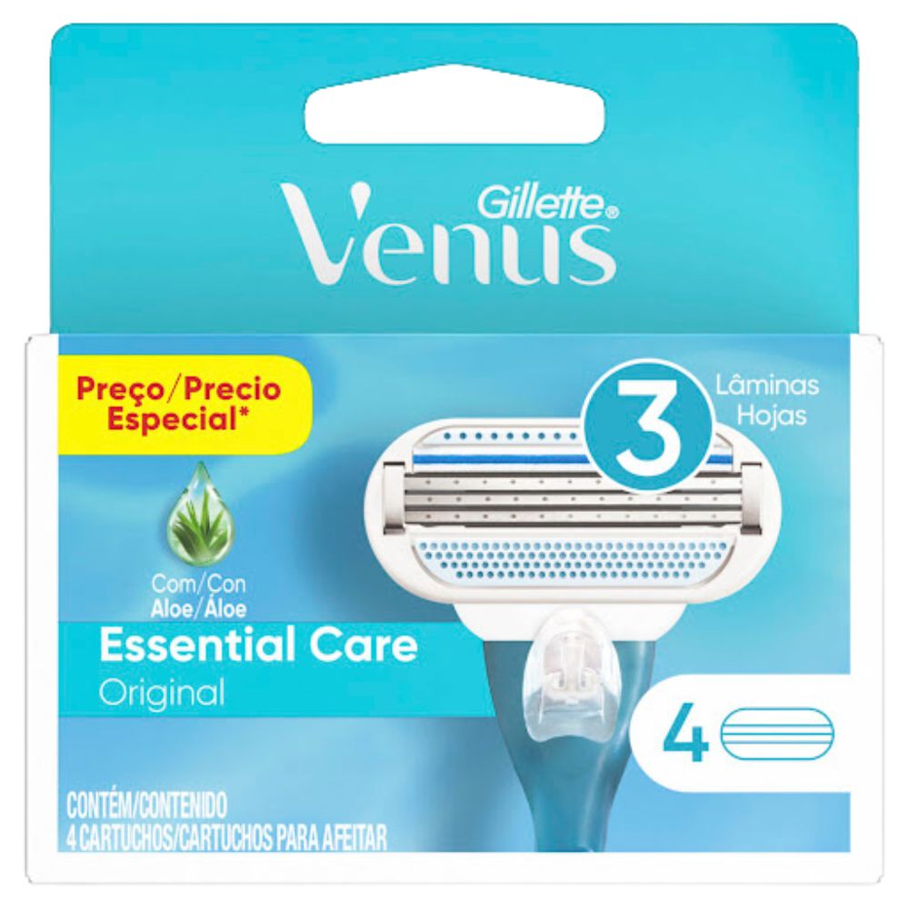 Venus Cartucho Original Para Afeitado x 4 Und