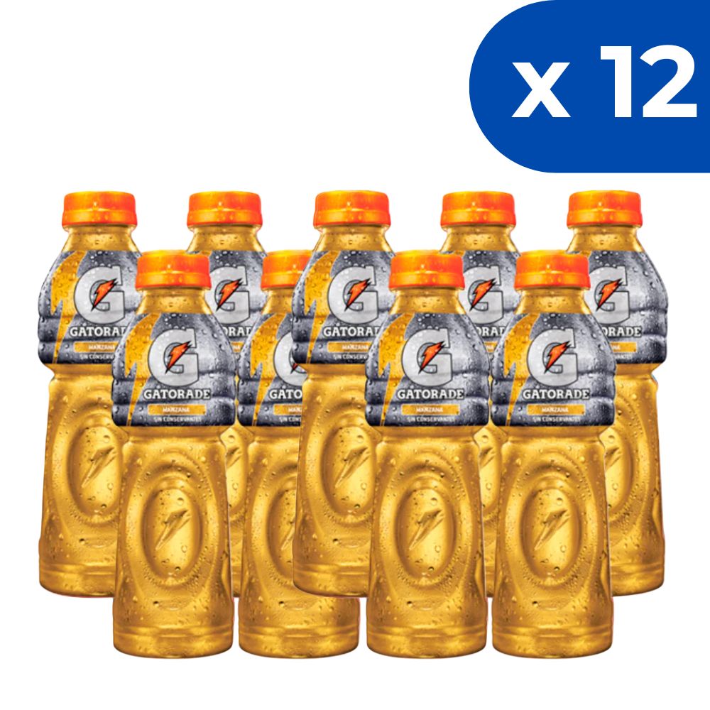 Gatorade Bebida Manzana 12 Und