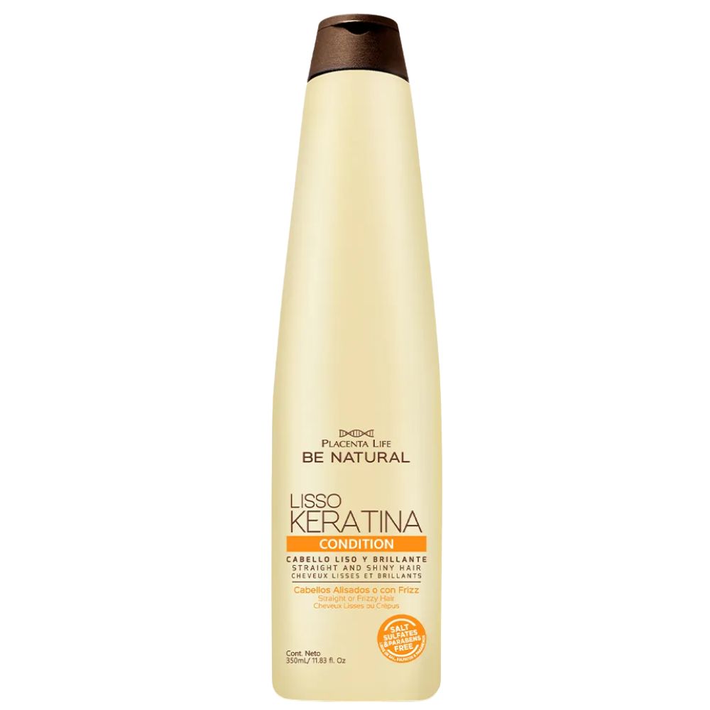 Be Natural Lisso Kertina Acondicionador Cabello Liso y Brillante 350ml