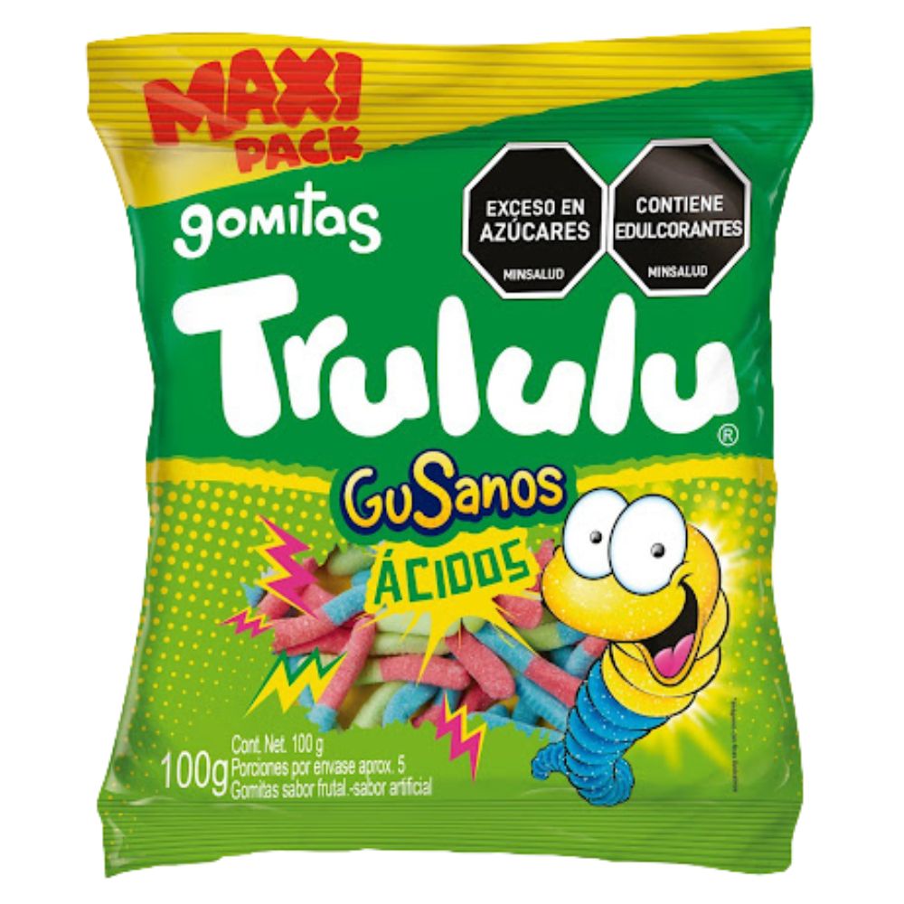 Trululu Gomitas Gusanos Acidos 100gr