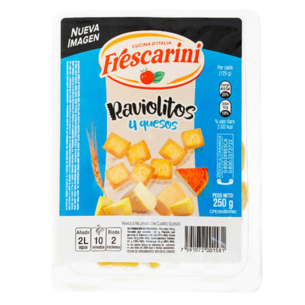 Frescarini Raviolitos 4 Quesos 250gr