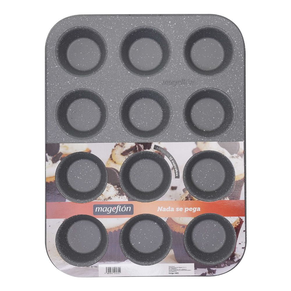 Mageflon Molde Para 12 Cupcakes