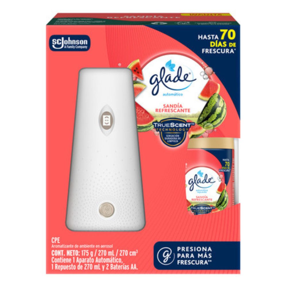Glade Ambientador de Sandia Adaptador y Repuesto 175gr