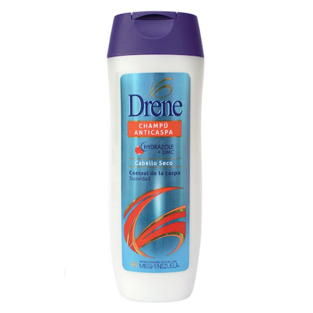 Drene Champu Anticaspa Cabello Seco Suavidad 370ml