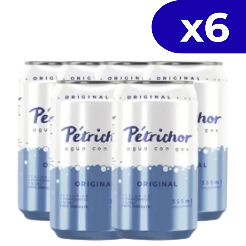 Petrichor Agua con Gas Original 355ml x 6 Und