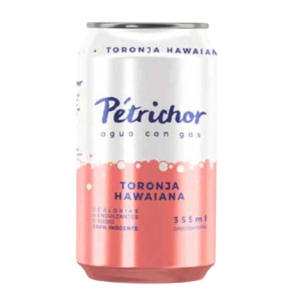 Petrichor Agua con Gas sabor a Toronja Hawaiana 355ml