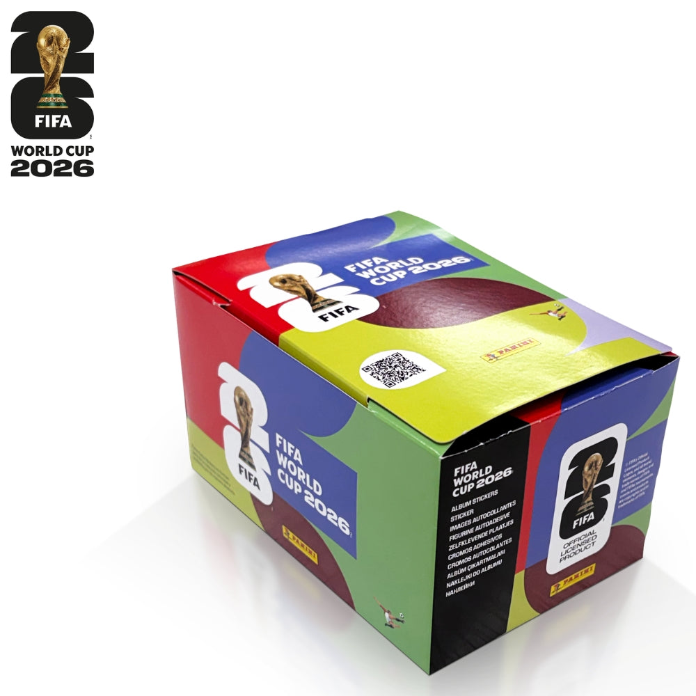 Caja de Barajitas Fifa World Cup 2026 Panini Oficial 104 Sobres