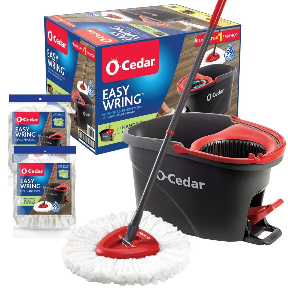 O-Cedar Tobo con Mopa Especial Microfibrer y Sistema Giratorio