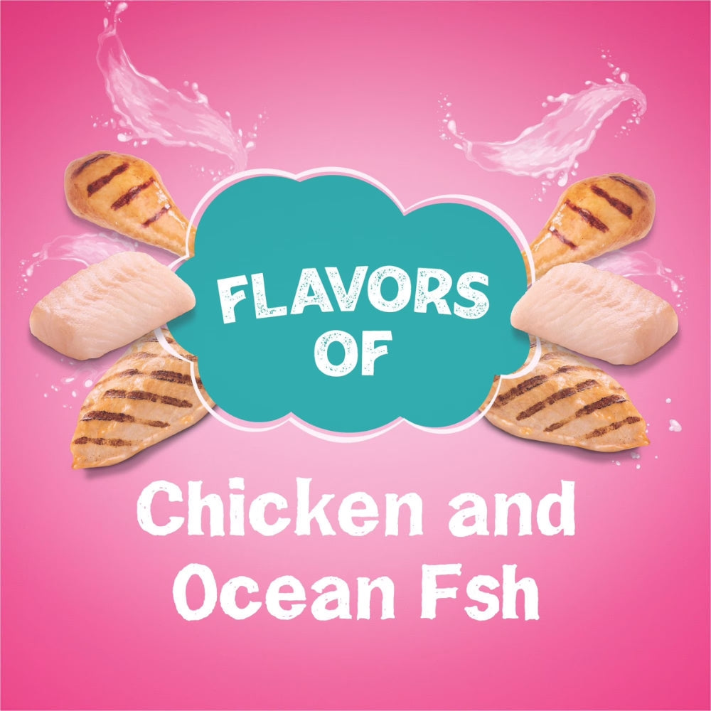 Purina Friskies Land & Sea Adventures Chicken and Ocean Fish Flavored Adult Dry Cat Food 14.5Kg