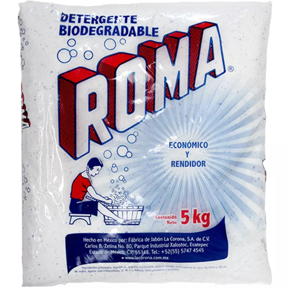 Detergente Roma en Polvo Para Ropa 5 Kg