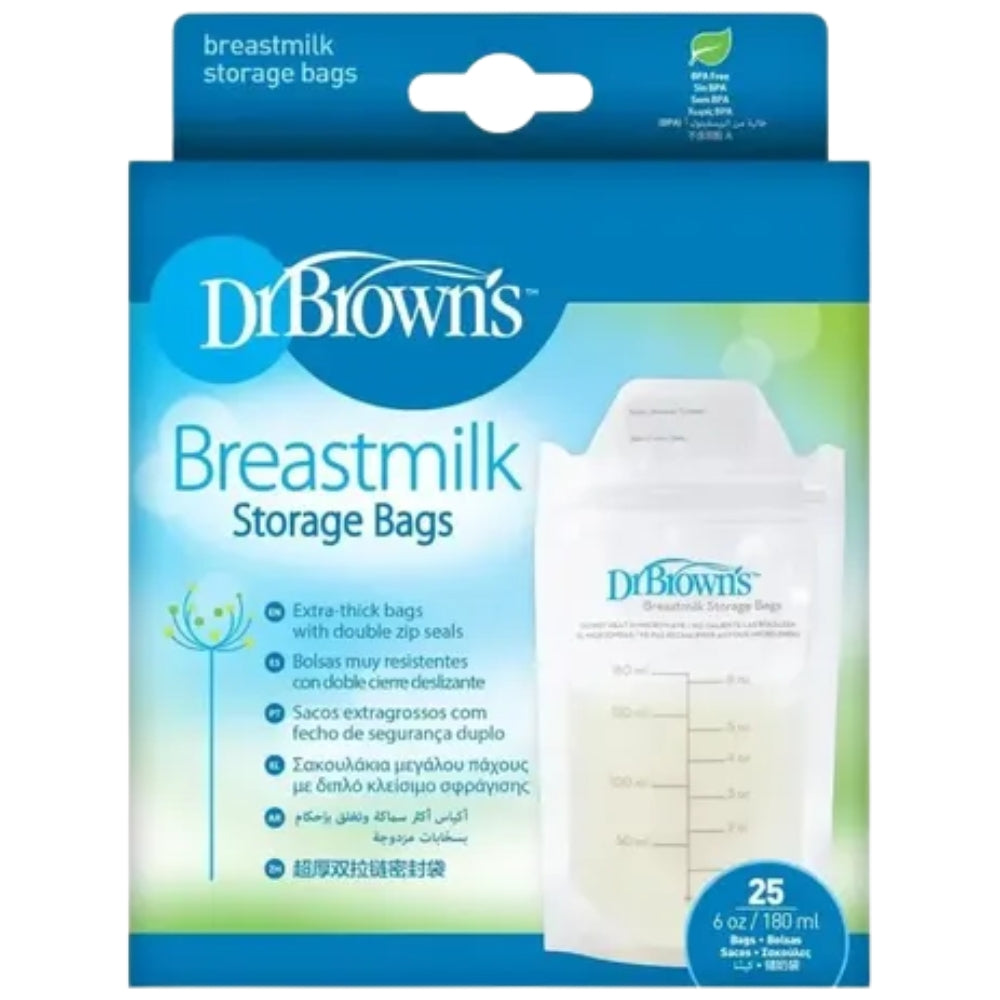 Dr.Browns Bolsas Para Almacenamiento De Leche Materna 25 Und 180ml