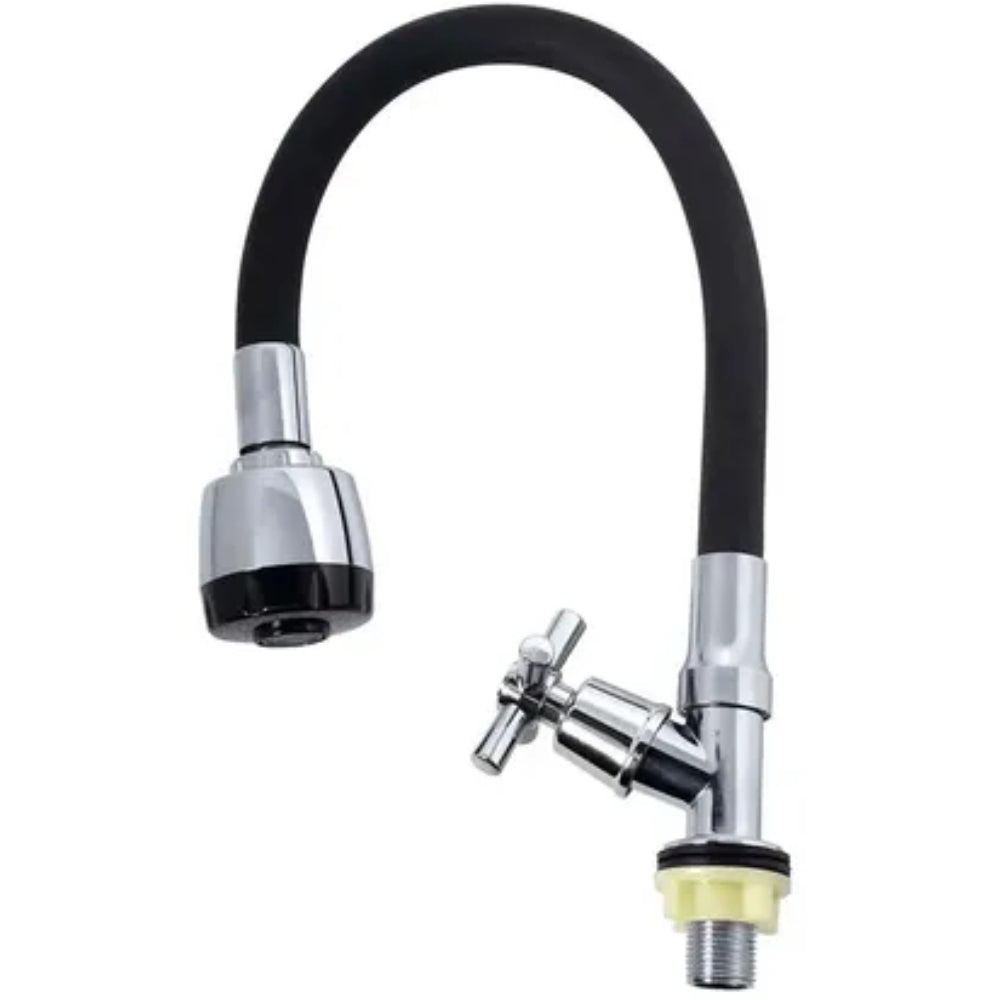 Aqua Plus Grifo Monomando para Lavaplatos Cuello Flexible 1/2"
