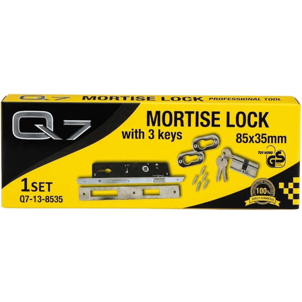 Q7 Cerradura para Puerta con 3 Llaves de 85x35mm