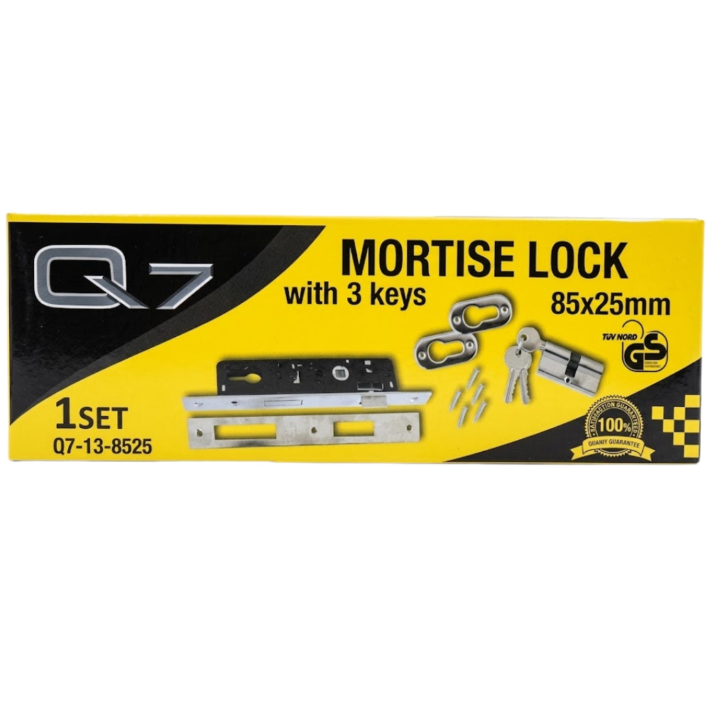 Q7 Cerradura para Puerta con 3 Llaves de 85x25mm