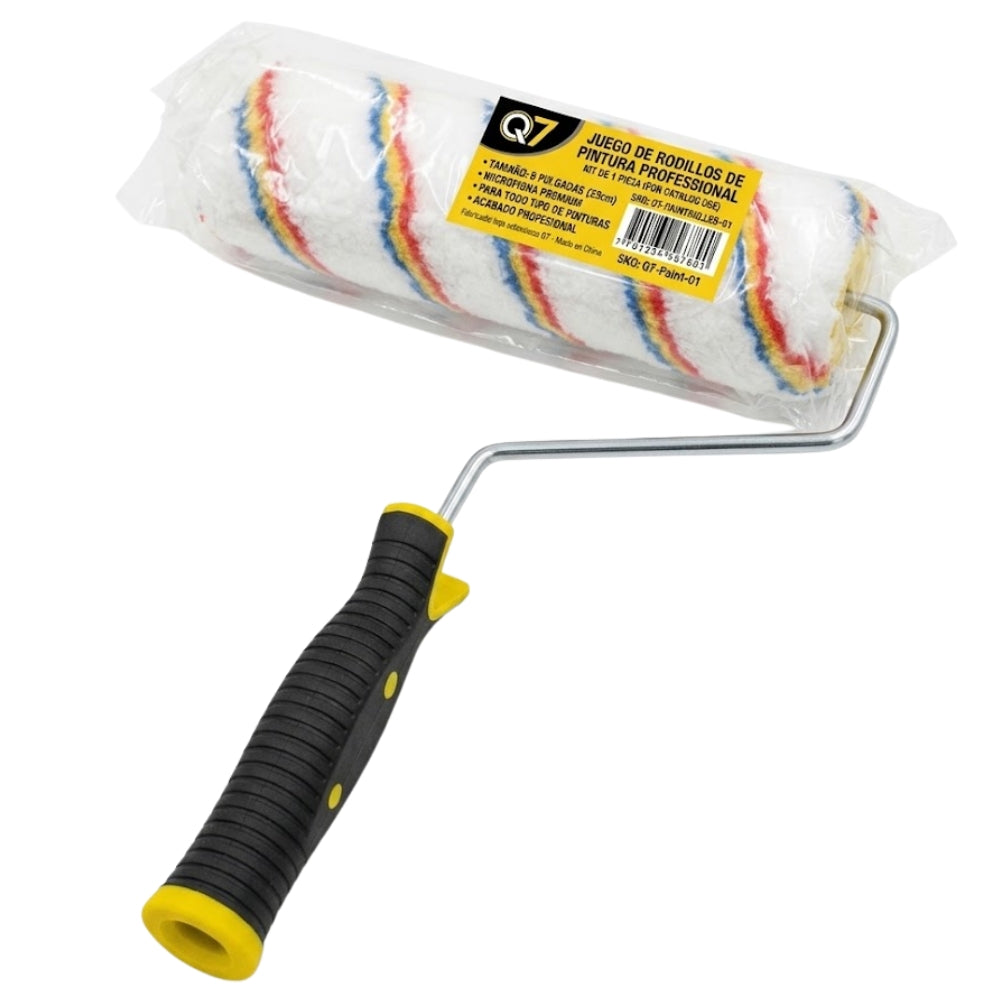 Q-7 Rodillo Con Camisa Para Pintar 9" Antigoteo Grado Profesional