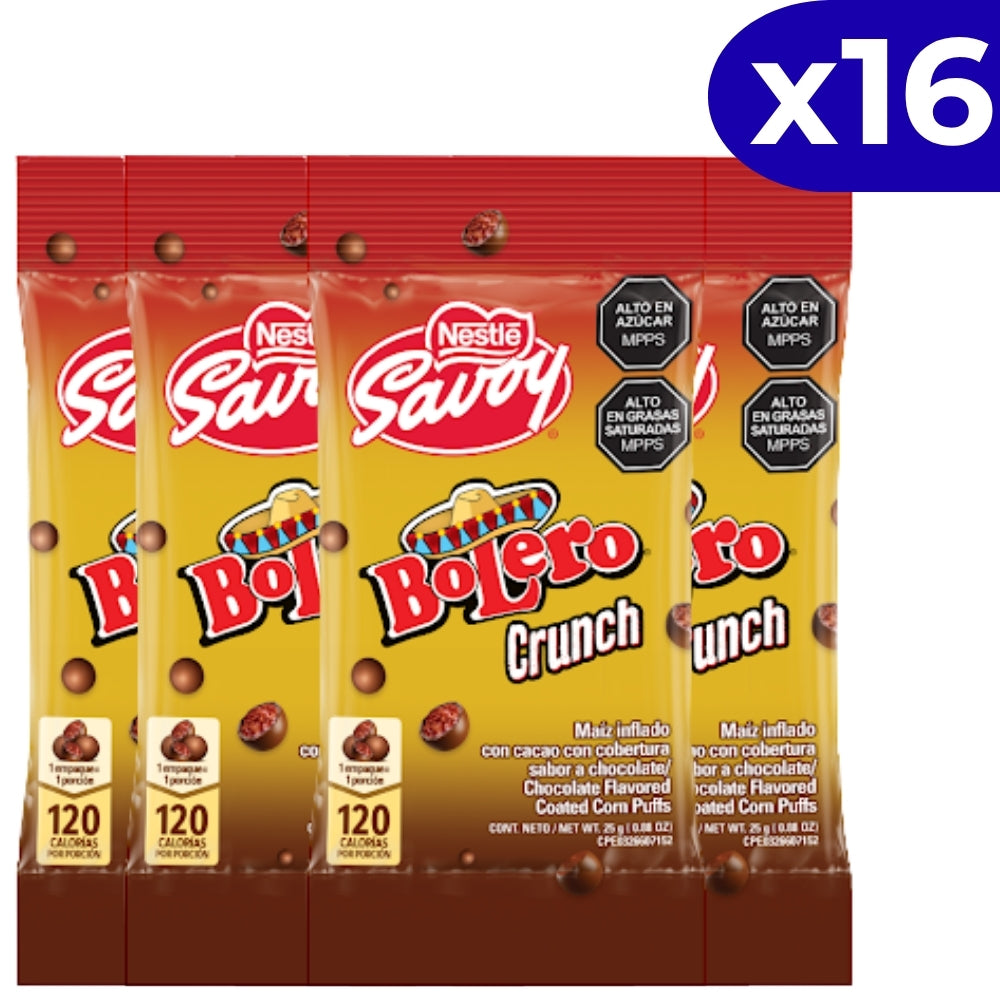 Bolero Chocolate Savoy caja de 16 und 30 gr