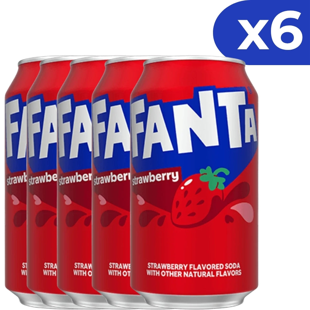 Fanta Strawberry 6 Latas 355ml C/U